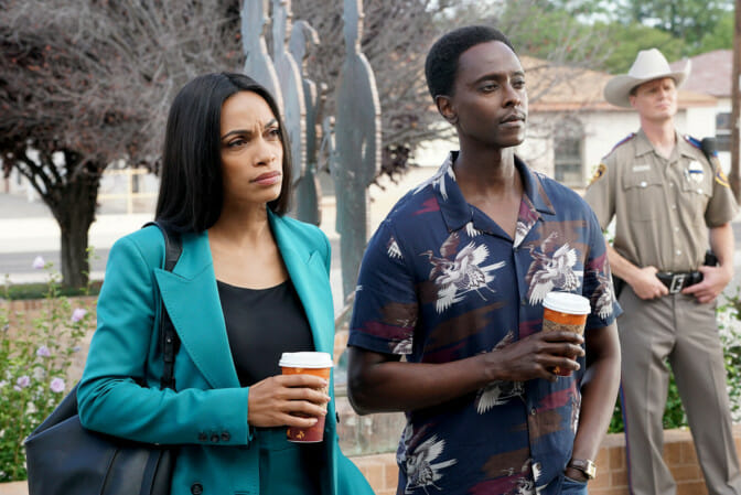Kenyan actor Edi Gathegi stars in new mystery-drama series Briarpatch, alongside Rosario Dawson