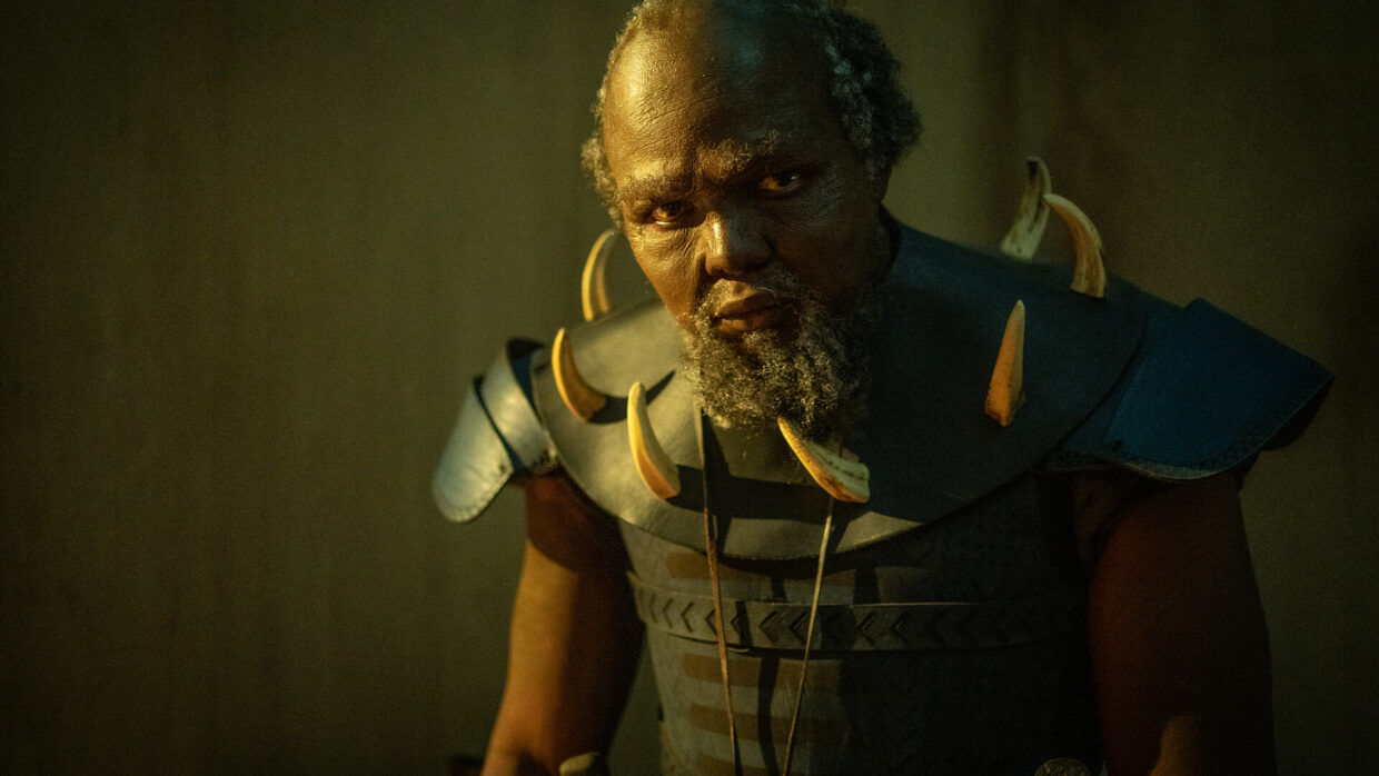 Thabo Rametsi as Captain Ahadi in Blood Psalms. 