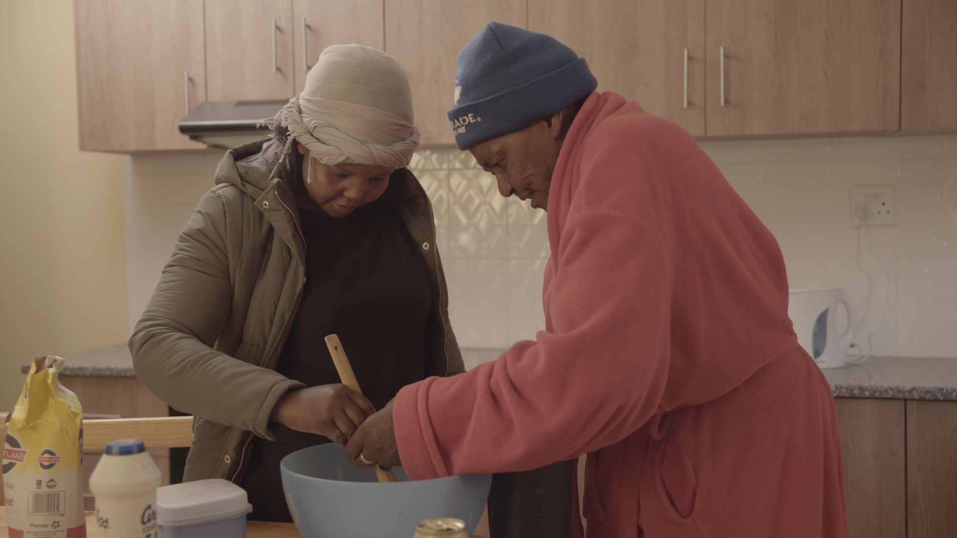 Lindiwe cooking with her mother-in-law on Makoti, Are You The One?