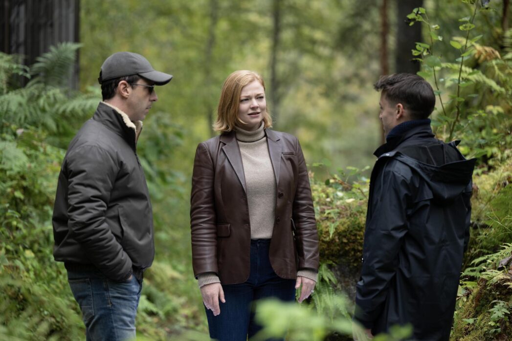 Jeremy Strong, Sarah Snook and Kieran Culkin in Season 4 of Succession on Showmax