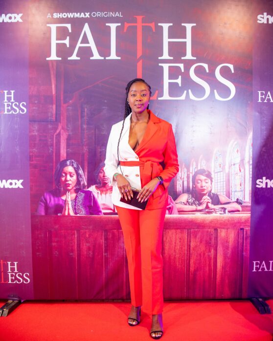 The Real Housewives of Nairobi producer Carol Ngunjiri at Showmax Faithless premiere