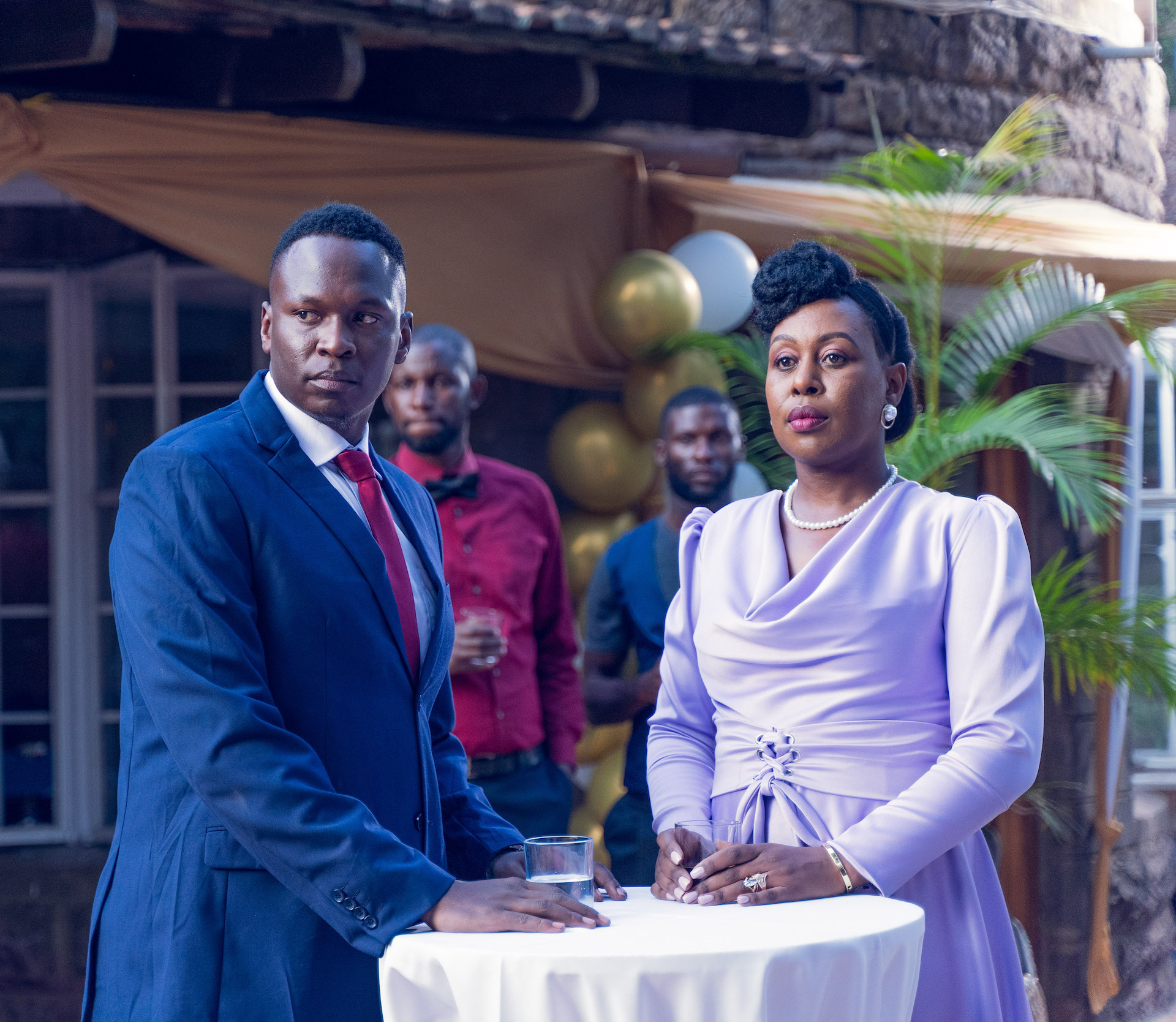 Brian Ogola and Dora Nyaboke in Showmax telenovela Second Family