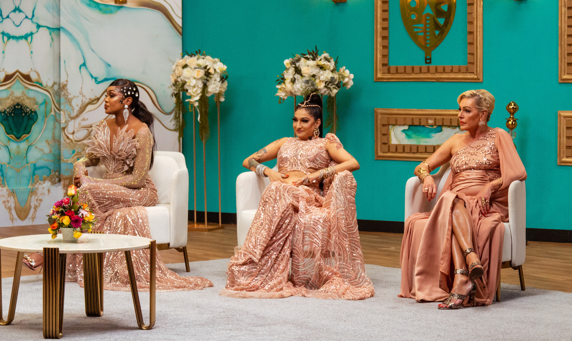 Minne, Sonal and Lisa in The Real Housewives of Nairobi Reunion