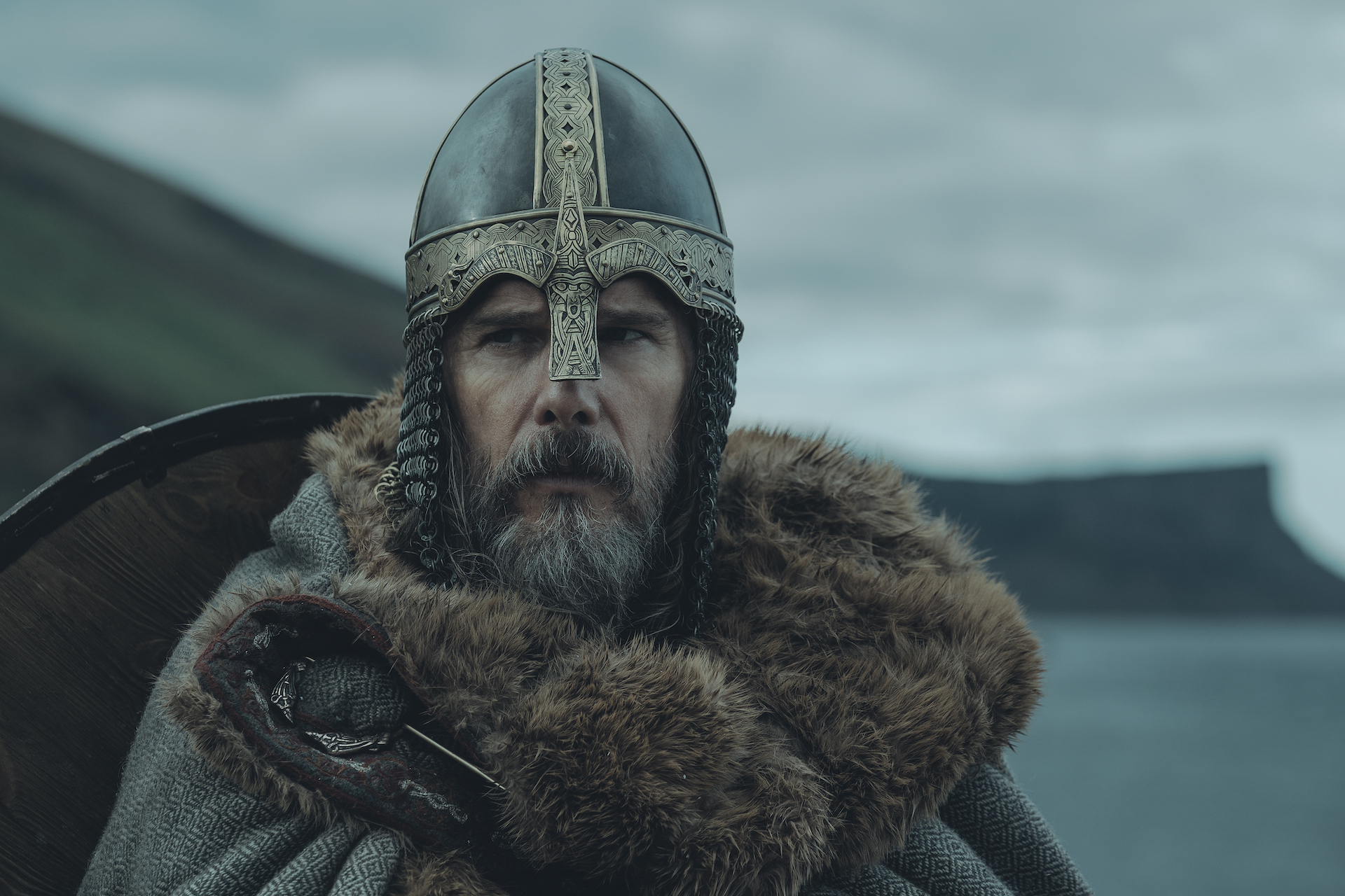 Ethan Hawke stars as King Aurvandil in The Northman
