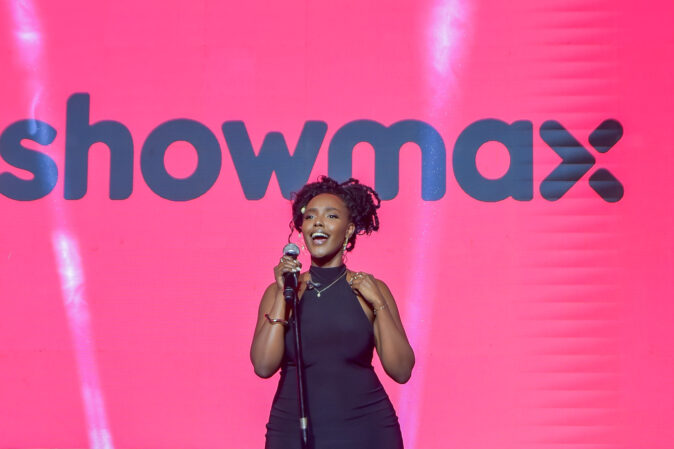 Nikita Kering performing at the Showmax launch