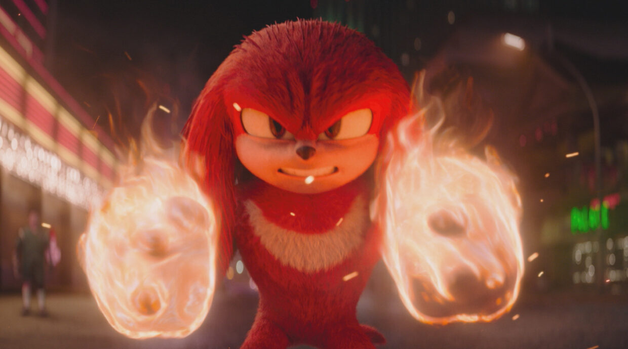 Knuckles (voiced by Idris Elba) now streaming on Showmax