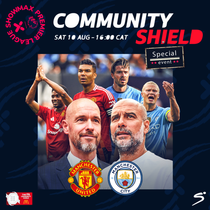 Community Shield live on Showmax Premier League